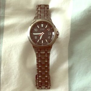 Citizen Men’s Eco-Drive Titanium Bracelet Watch